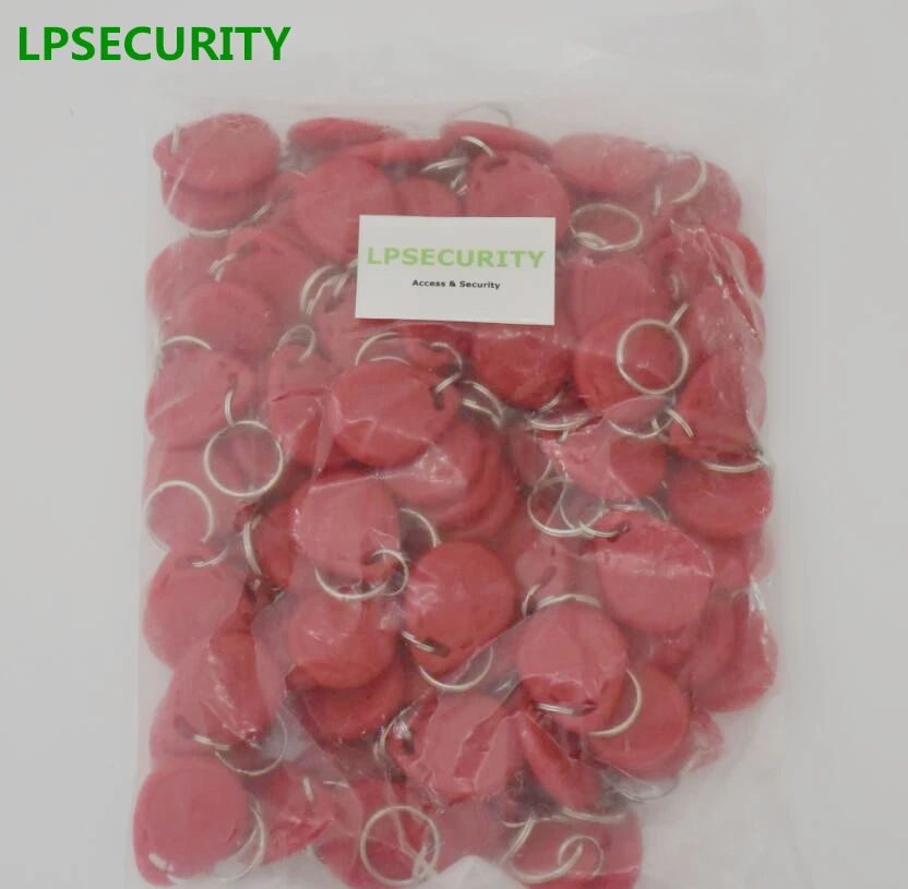 100pcs 125Khz RFID Proximity Keyfobs Ring Card RFID ID Tag Door Entry Access Control EM Key Chain Token