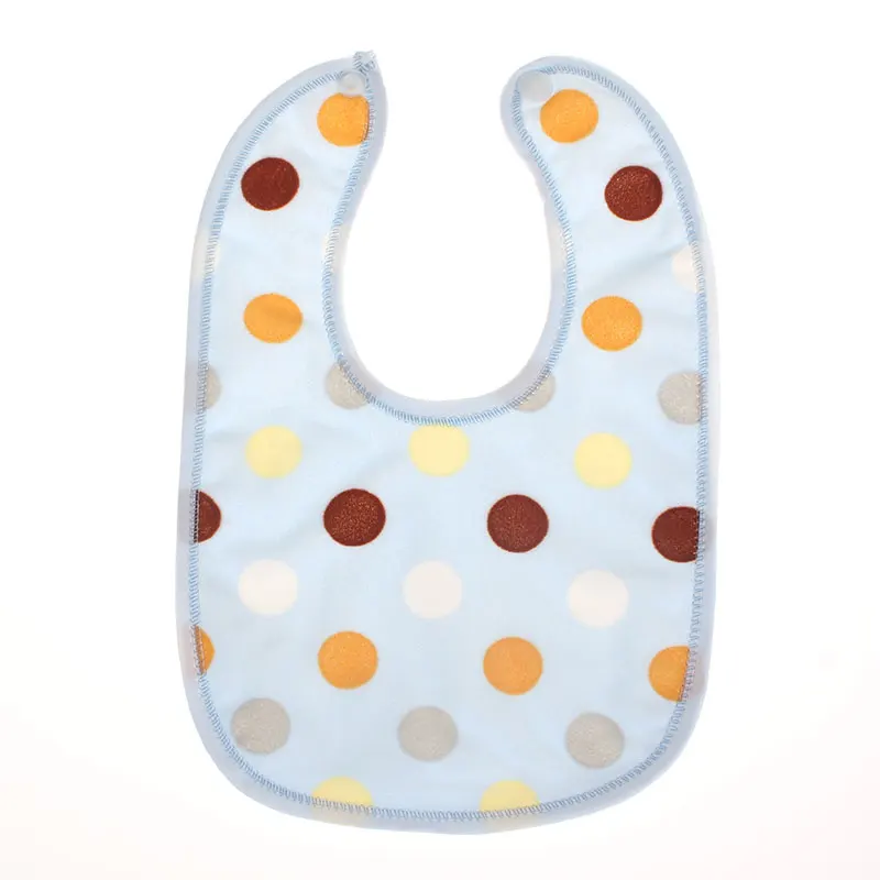 1 Piece Baby Dot Kids Bibs Saliva Burp Boy Girls Newborn Feeding Accessories Infant Baberos Waterproof Toddlers Stuff Cloth