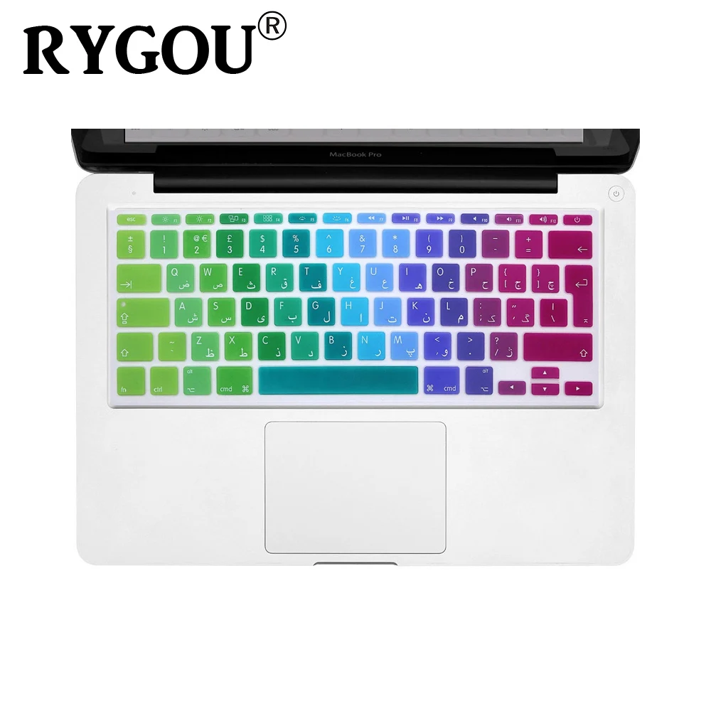 

Arabic & English ISO European Layout Silicone Keyboard Cover for MacBook Air 11.6 Inch Macbook 11 A1370 A1465 Keyboard Film