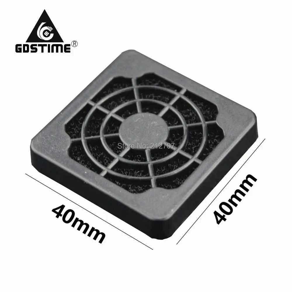 

500pcs/lot Gdstime 40mm Computer PC Dustproof Cooler Fan Cover Dust Filter Plastic Mesh