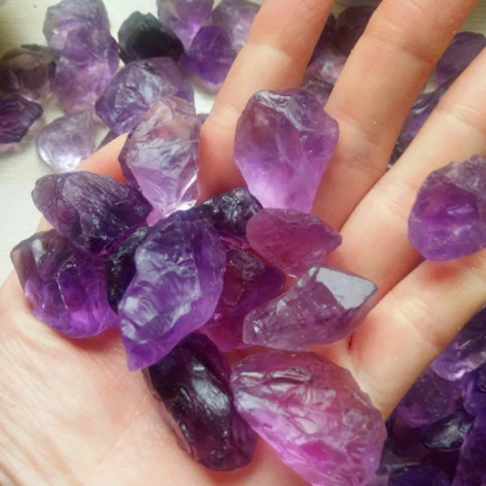 

Druzy 50g Natural Amethysts Raw Rough Purple Crystal Citrines Quartz Lot Gemstoness Wholesale