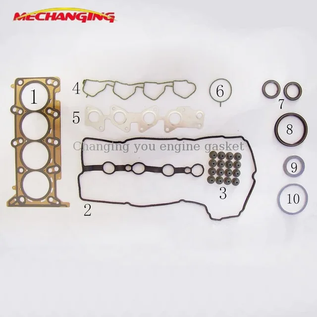 

For CHEVROLET SAIL Hatchback 1.4L LCU Metal Engine Gasket With Cylinder Head Gasket Engine Rebuilding Kits Full Set 9024765