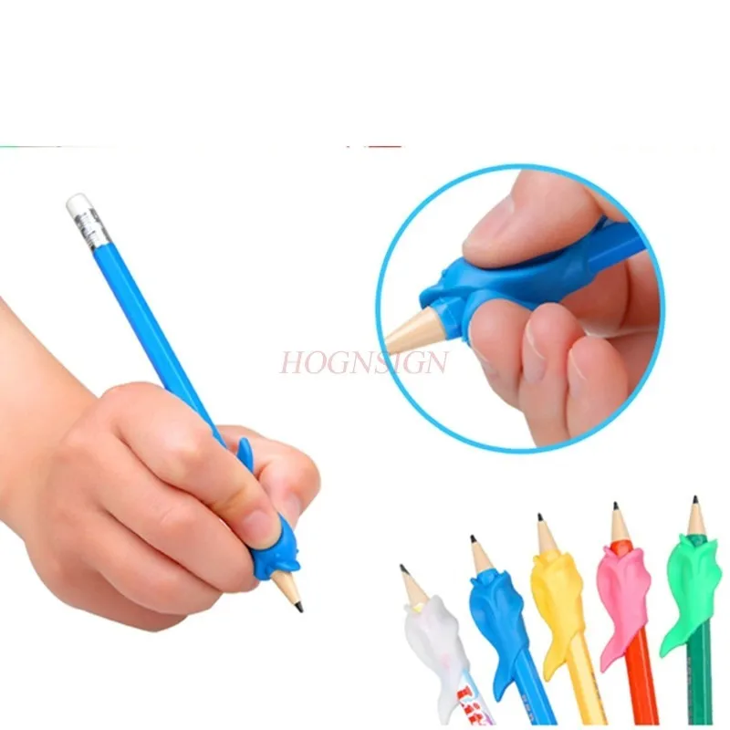 Pen Holder Young Children School Student Pencil Pens Corrective Writing Posture Hand Grip Correction Finger Care Tool Child