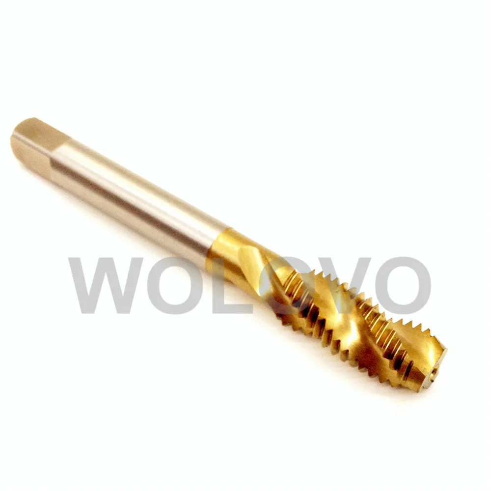 HSS Machine M10 10MM*1.5MM Spiral Screw Thread Metric Plug Tap Drill Ti Coated