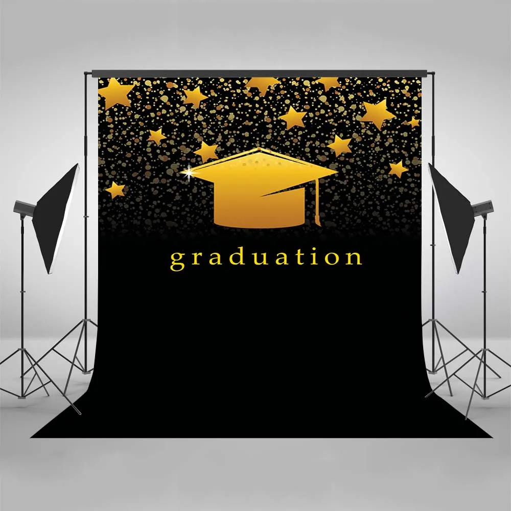  Graduation Party Photo Backdrop for Photography Kid Background for Photo Studio Customize gliiter star backdrops vinyl