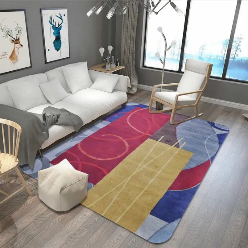 

Geometric Creativity Carpets for Living Room Bedroom Decor Carpet And Rugs Bedside tent sofa Antiskid tapete Soft Floor Mats/Rug