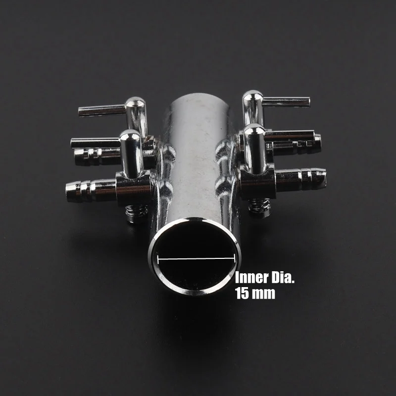 4~12 Ways 19mm-5mm Stainless Steel Air Pipe Distributor Aquarium Fish Tank Air Valve Oxygen Pump Regulating Valve Hose Splitters