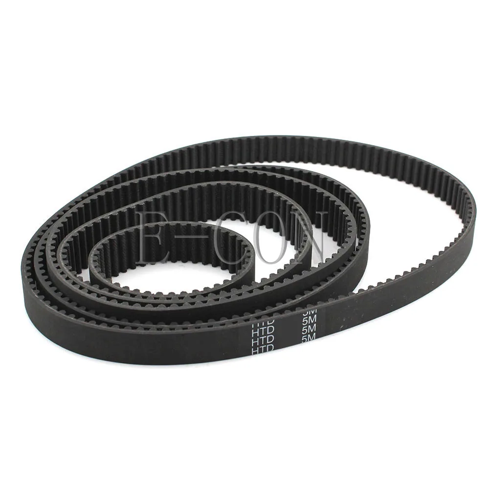 

1pcs HTD5M Timing Belt Cogged Rubber Geared Closed Loop 15mm/20mm/25mm/30mm Wide 1400-1490mm Internal Perimeter