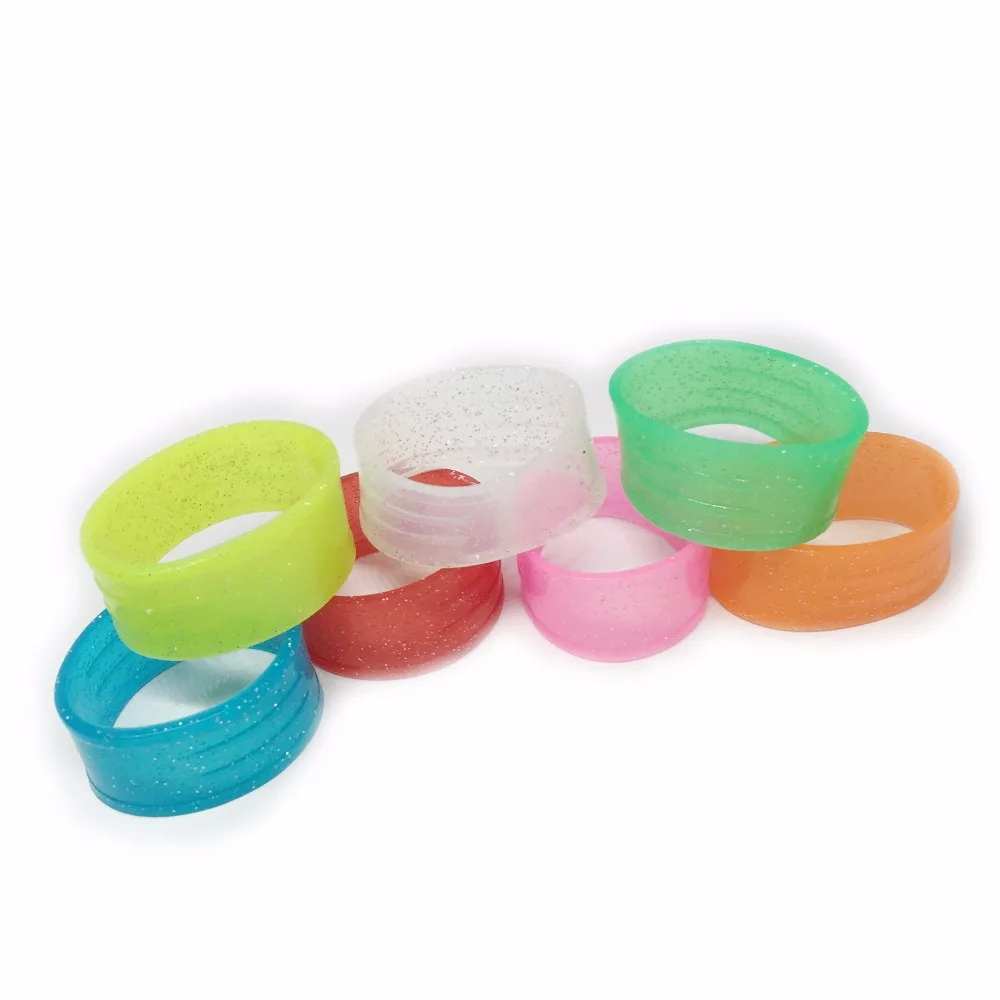 Powerti 20 pcs/lot-Various colors Brand Powerti New oem custom silicone tennis racket grip ring accessories