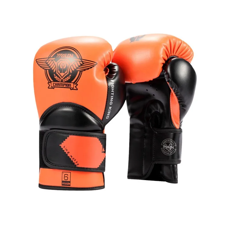 dedicated for Kids Children Karate Boxing Gloves Mitts Sanda Karate Sandbag Taekwondo Protector Gloves MMA Muay Thai 6oz bok