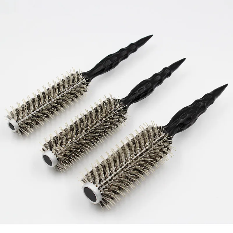 

Прямая продажа с фабрики, Парикмахерская, оптовая продажа, вращающаяся расческа для волос, алюминиевый цилиндр, Расческа с щетиной кабана