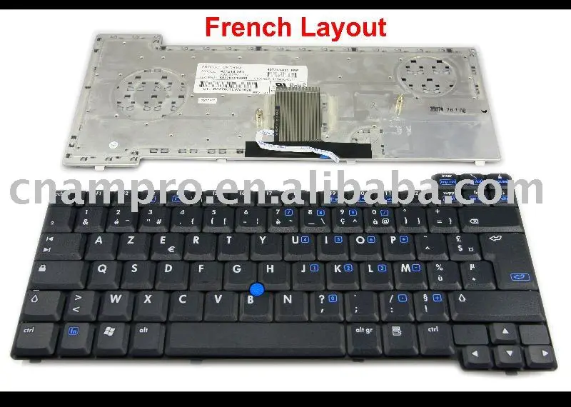 New Notebook Laptop Keyboard for HP Compaq nc8430 nw8440 nx8420 matt Black FR* French AZERTY version - K051926V1 FR