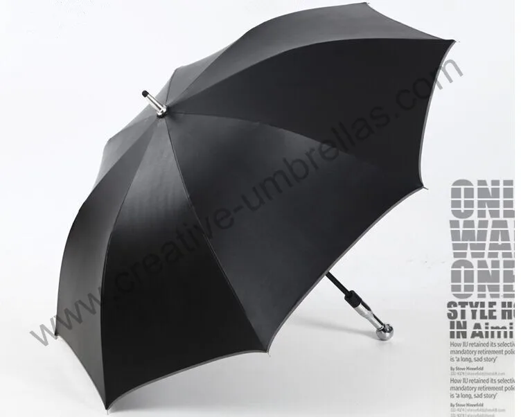 Self-defense unbreakable golf umbrella,carbon fiberglass shaft and ribs,210T Taiwan Formosa pongee black coating 5times,Anti-UV