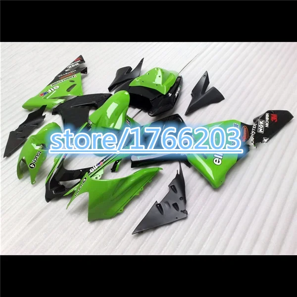 

Fairings FOR KAWASAKI NINJA ZX10R 04-05 Green black ZX 10R 04 05 ZX-10R 10 R 2004 2005 ABS fairing kits Ning