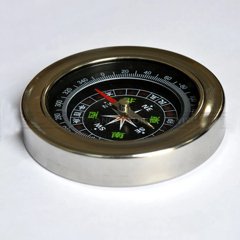 Feng shui Chinese Pocket Stainless Steel Portable Luopan Compass Elaborate Round Luo Pan Home decoration accessories