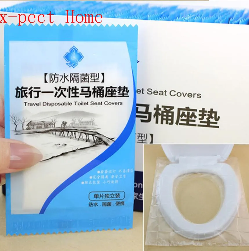 1000pcs Disposable Toilet Seat Cover Mat Portable Waterproof Safety Toilet Seat Pad For Travel/Camping Bathroom Accessiories