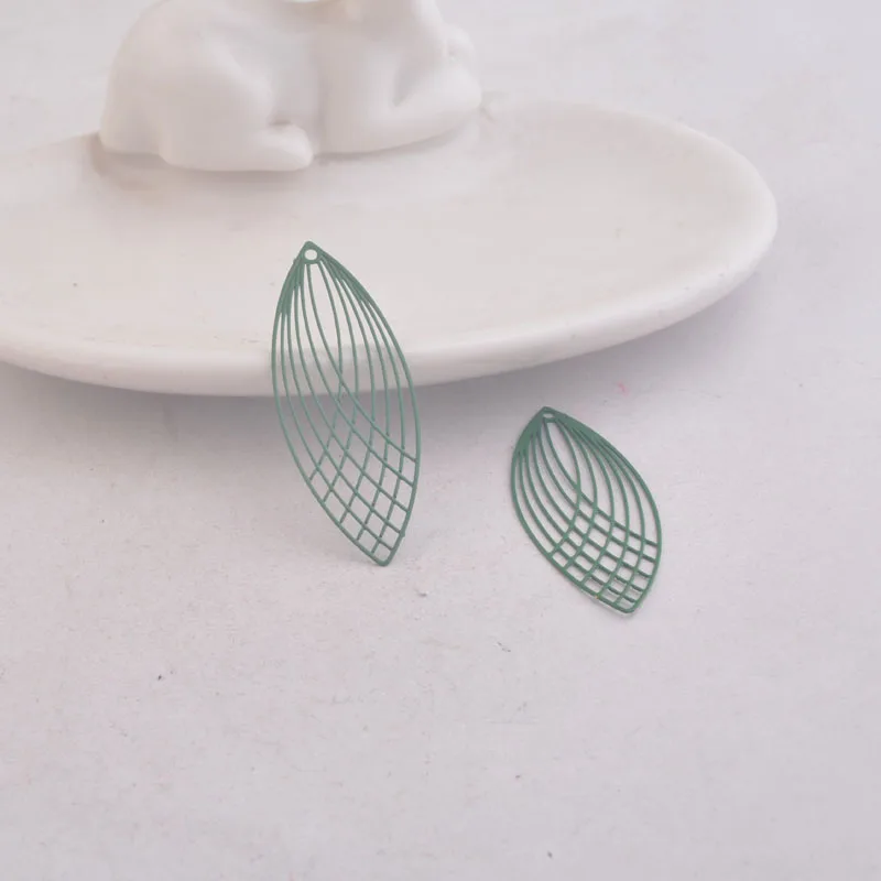 50 Stück AC8987 15mm*40mm Große Ovale Anhänger DIY Schmuckkomponenten – Detail 7