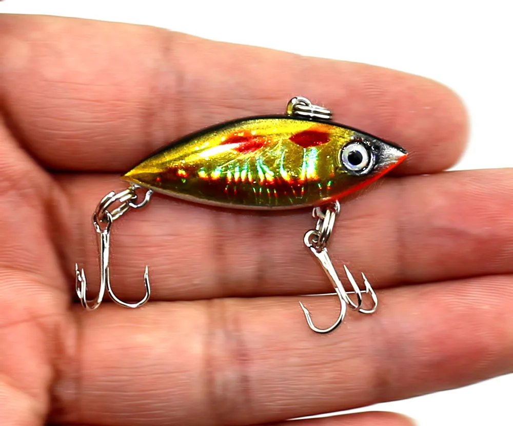 40Pcs 4cm 2.8g Mini Hard Bait Iscas Artificiais Wobblers Swimbait Crankbait Vibration Plastic VIB Fsihing Lure