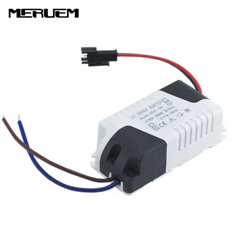 

Free shipping 5pcs/lot 3-5x1W Led External Driver 3W 4W 5W Lamp Driver Power Supply Lighting Transformer AC85-265V for Lights