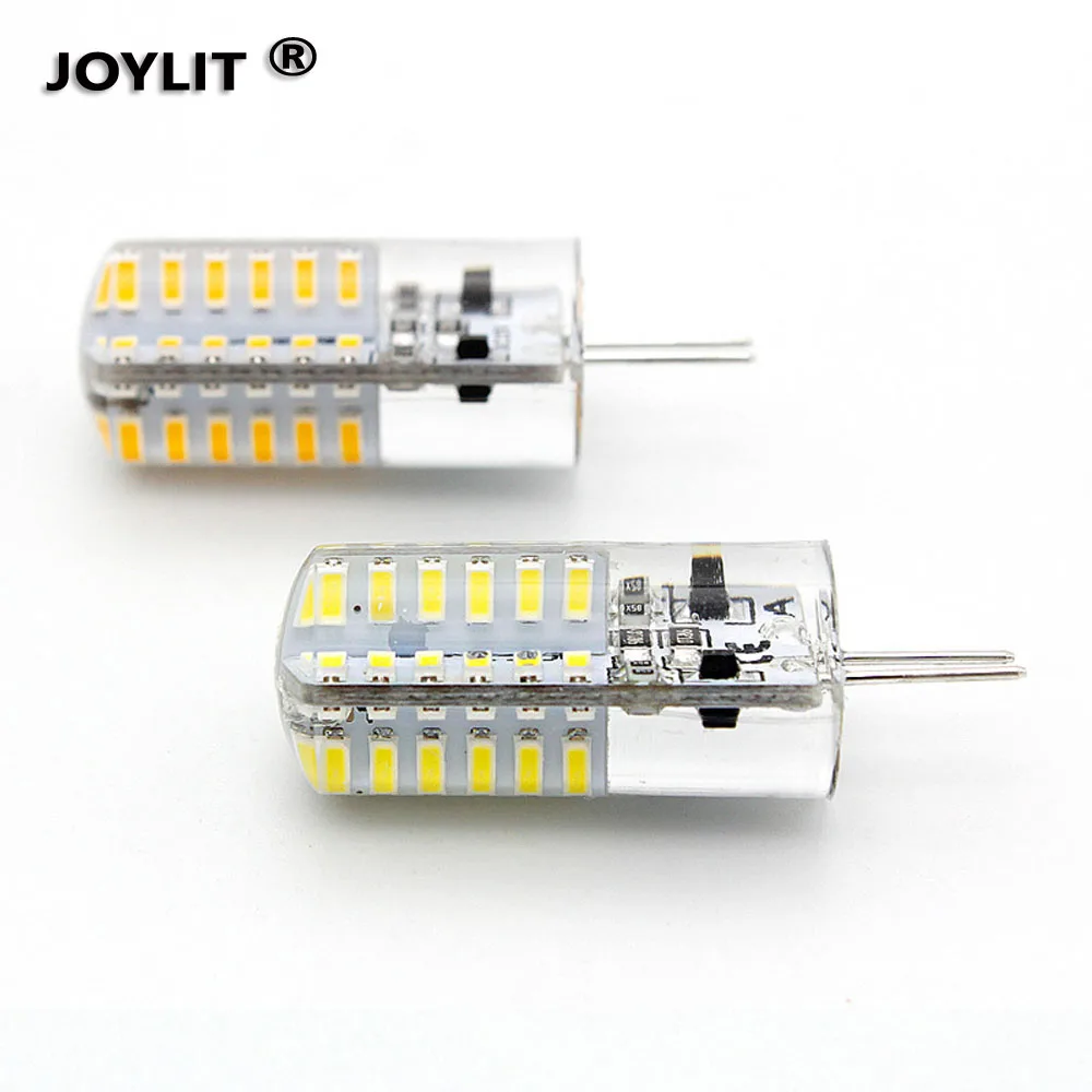 4Pcs/Lot 2700-6500K DC12V 3W AC 5W Mini G4 LED Bulbs COB Lamp 360 Degree Replace For Crystal Light Warm Cold White