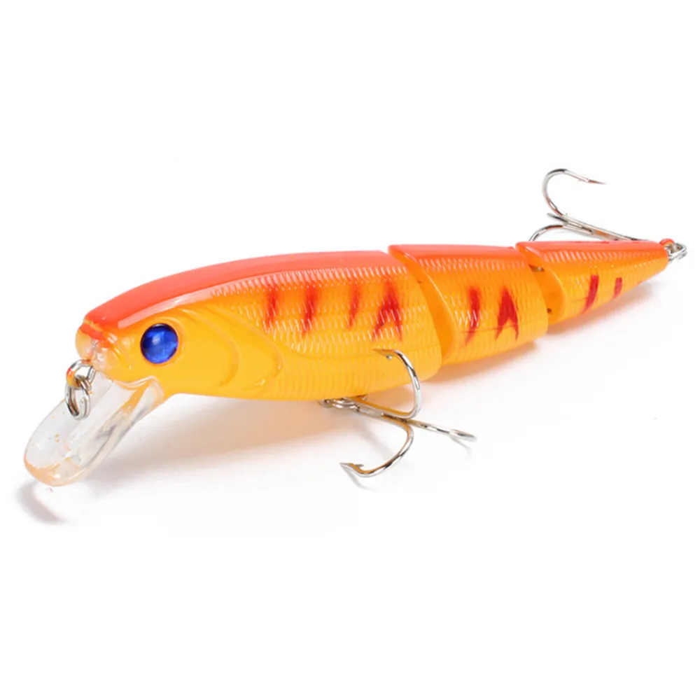 1pcs Minnow Fishing Lure 14.7g 10.5cm Multi Jointed Sections Crankbait Sea Bass Artificial Hard Bait Trolling Pike Carp Fishing