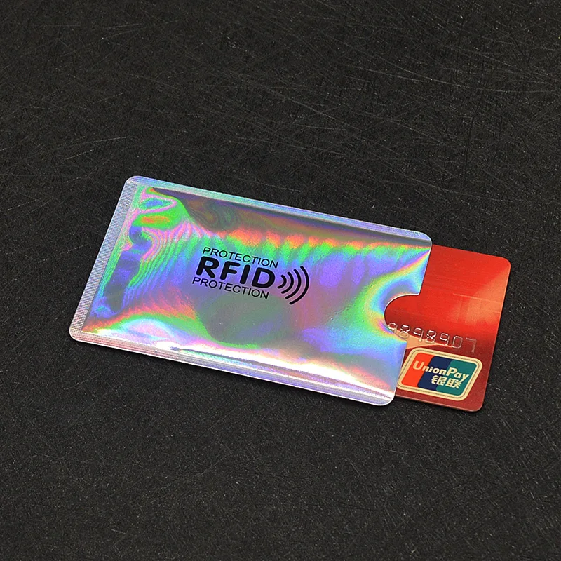 Rfid Credit Card Cover Aluminum Foil Wallet for Credit Cards Rfid Blocking Card Protection