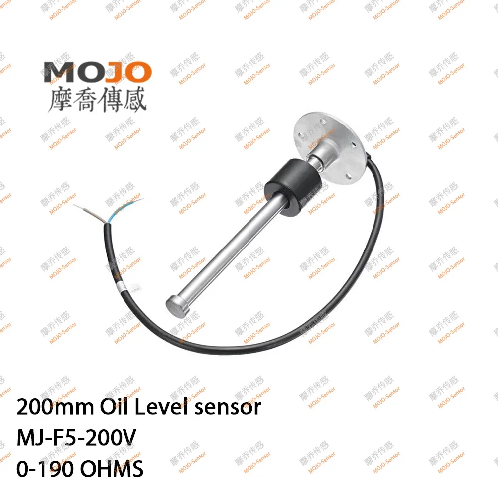 MJ-F5-200V OEM 200 มม.ความยาว 0-190 โอห์ม 10 มม.ความแม่นยําน้ํามันการใช้ระดับSensor Gauge
