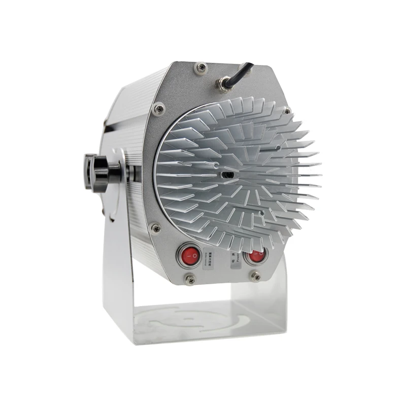 Silver 40W LED Multi-image LED Logo Projector Light Powerful 4500lm Wall andFloor LED Gobo Images Projector Light Indoor Outdoor