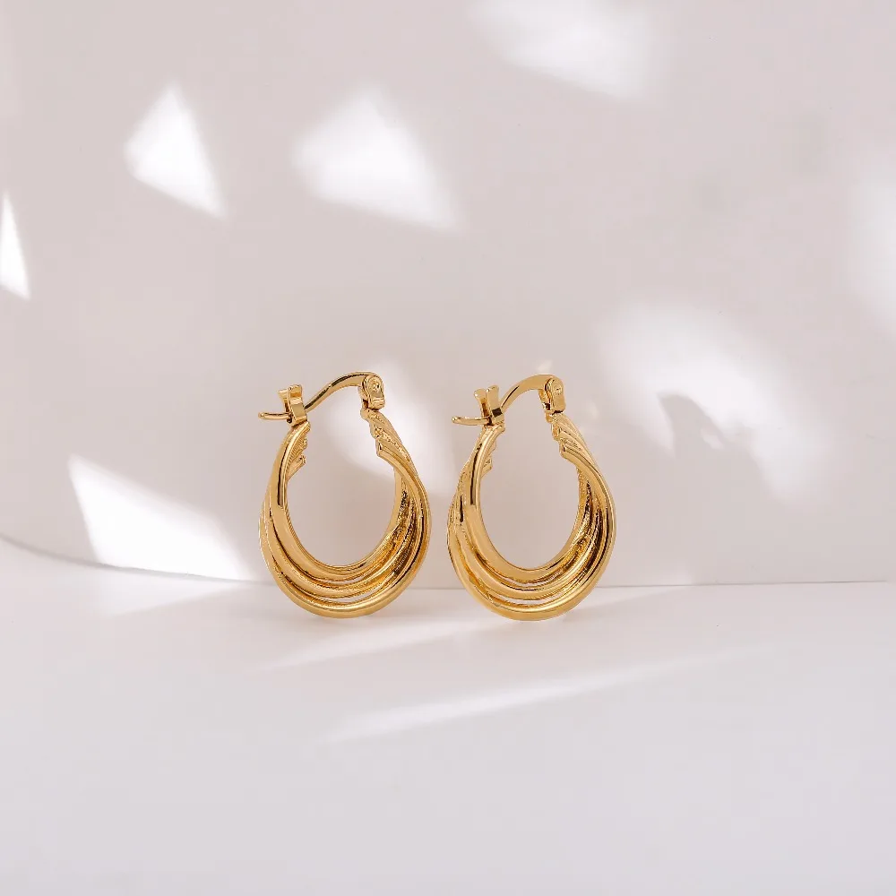 Ethlyn Jewelry Fashion Arab/Middle East/ Ethiopian Gold Color Women/Ladies/Girls Clip Earrings for Mother Gifts E163