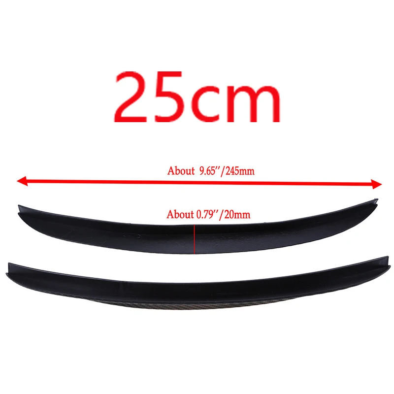 CNPARTS 25cm Car Fender Wheel Eyebrow Arch Carbon Sticker For Hyundai Tucson 2017 Solaris ix35 i30 Suzuki Swift Mitsubish ASX