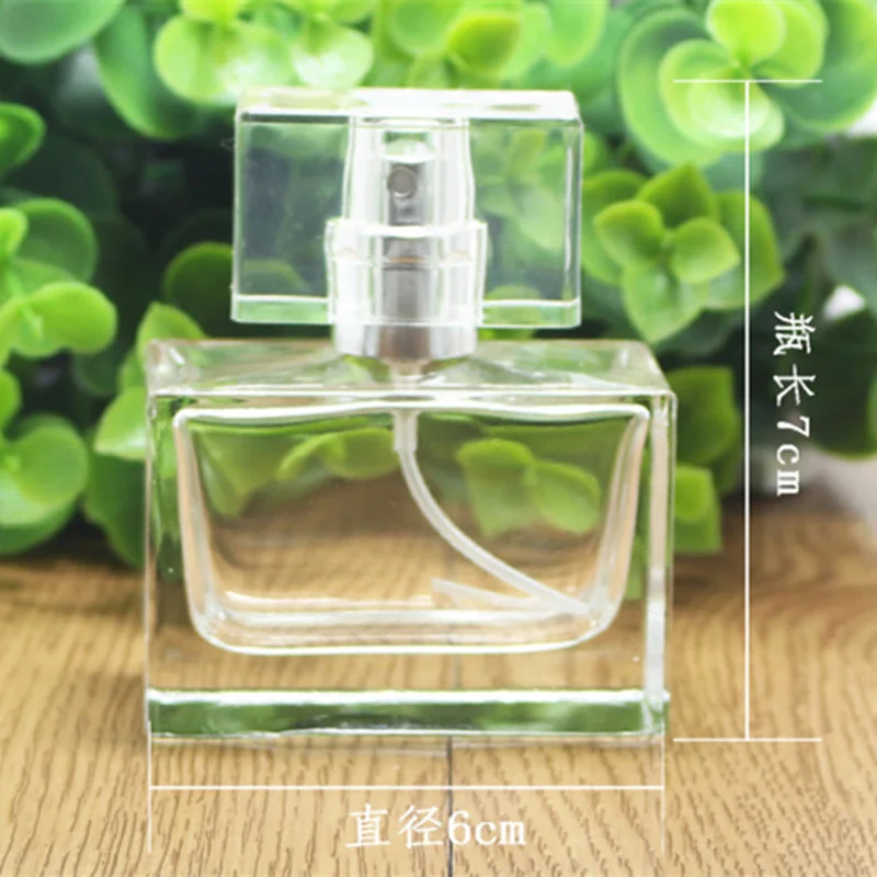 30ML Fashion Portable Transparent Glass Perfume Bottle With Aluminum Atomizer Empty Cosmetic Case For Trave F20171711