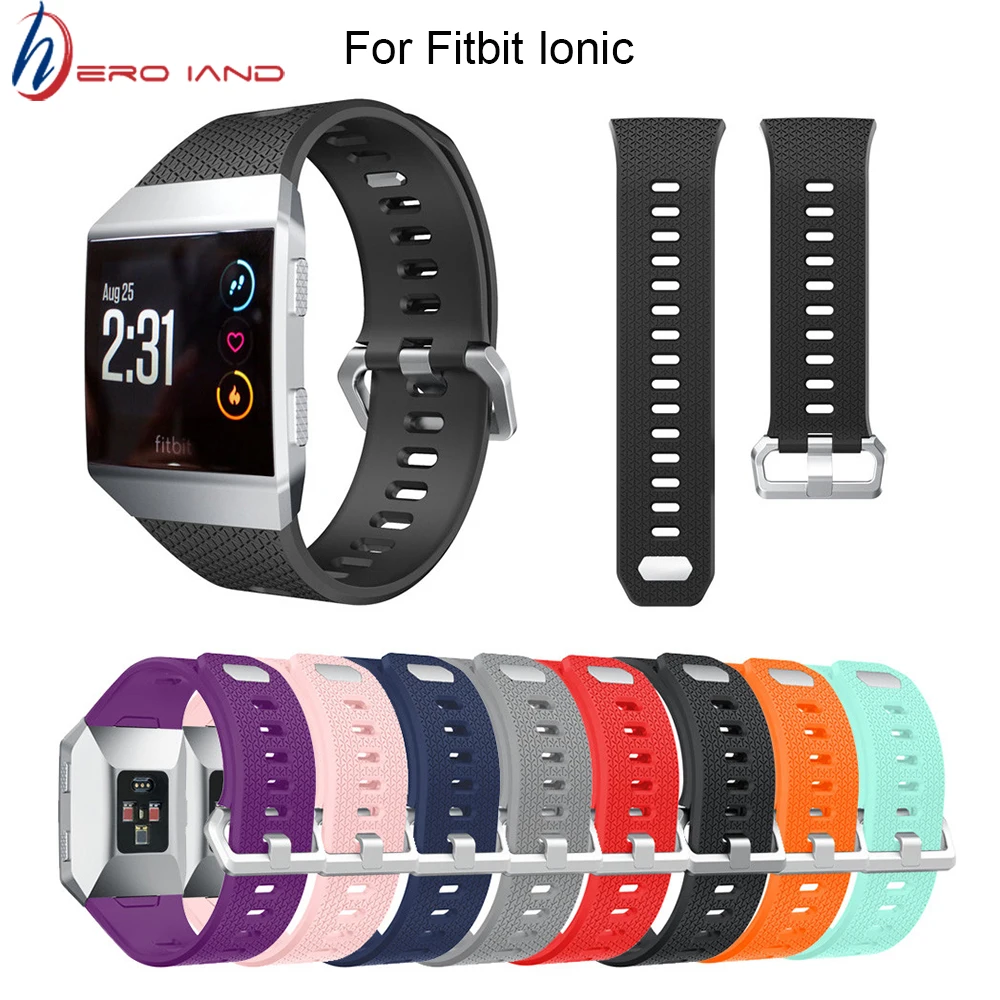 

Hero Iand Wrist Band For Fitbit Ionic Sports TPU Silicone Bracelet Replacement Wrist Strap For Fitbit Ionic Watchband Wristbands