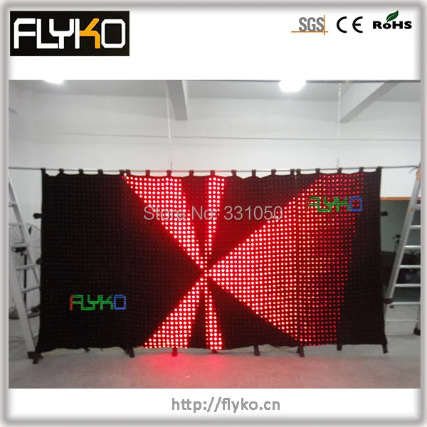 Free shipping P5CM high definition RGB full color curtain video screen LED