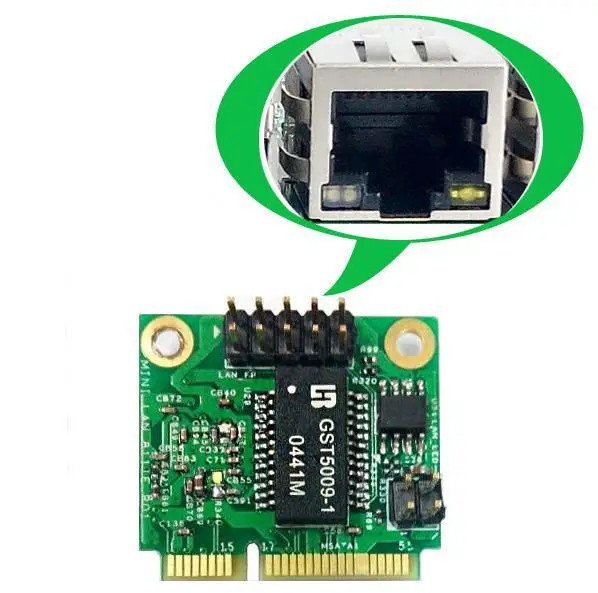 Original price for mini pcie to LAN connector INTEL 82583V Module Support 10 / 100 / 1000 Mbs RJ45 Connector