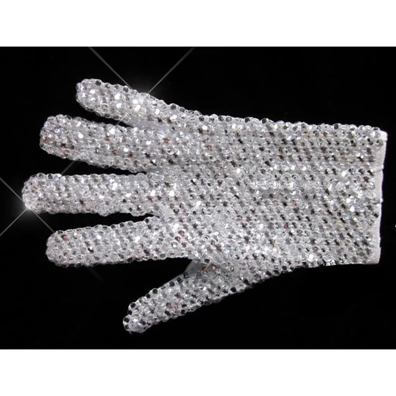 Handmade Silver Full Crystal on Glove for Michael Jackson Rhinestone Collection Perfect for Impersonator Preformance