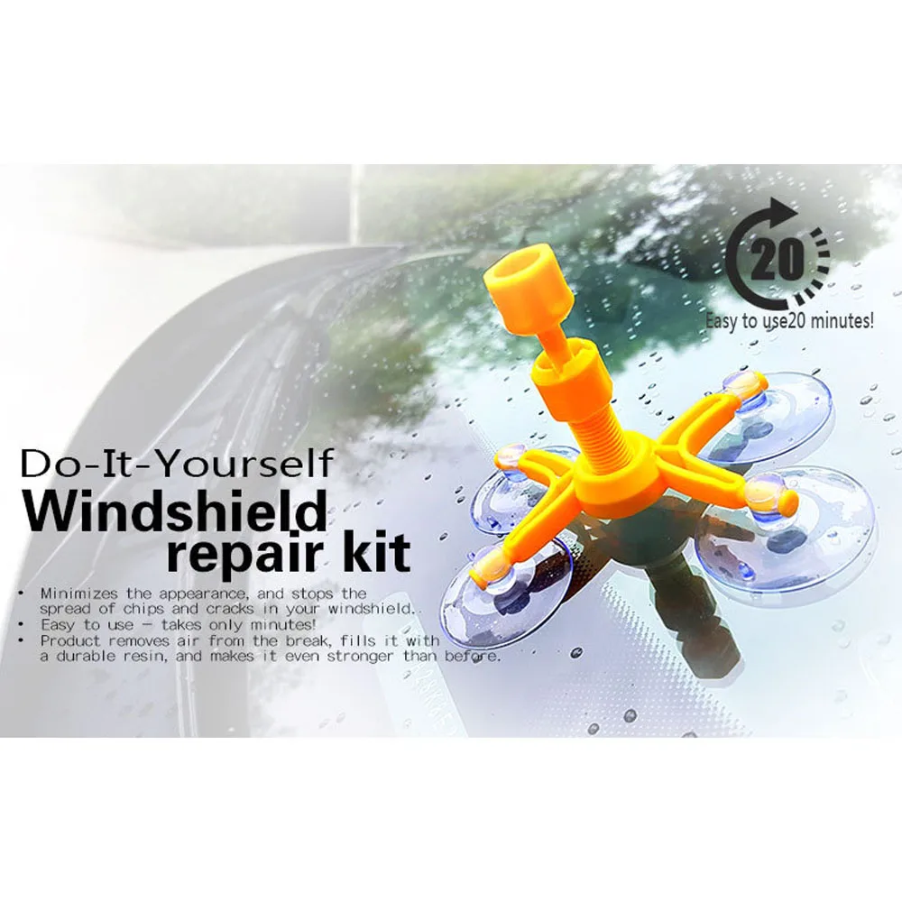 Car Window Repair Tools Windshield Repair Kits DIY Auto Glass Windscreen Repair Glass Scratch Crack Restore