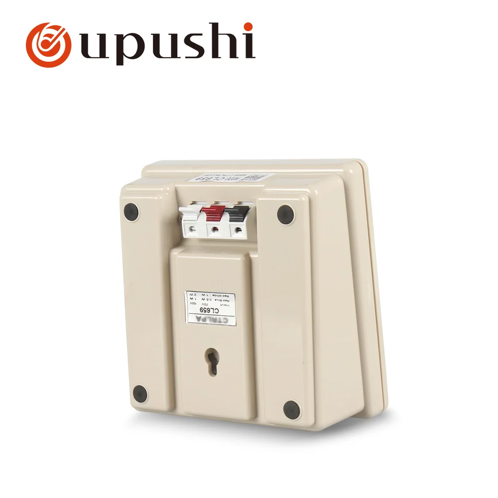 Oupushi-altavoces de pared pequeños, sistema de pa envolvente, altavoz de montaje empotrado, mini altavoz portátil de 3 "para radiodifusión