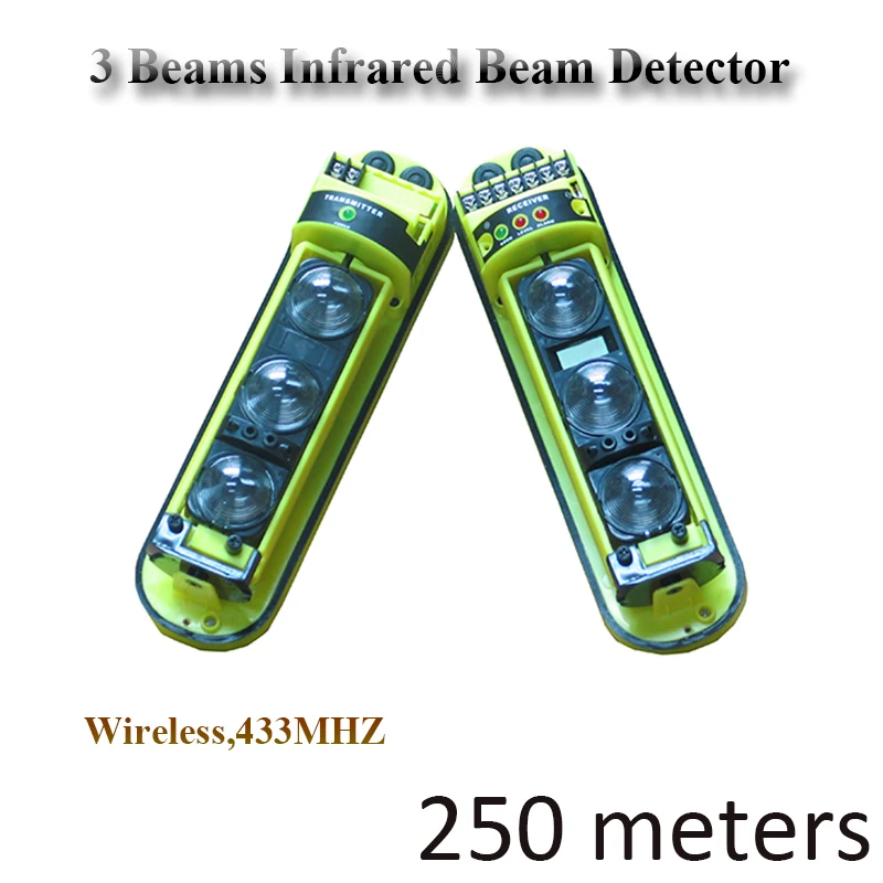 250 Meters Ourdoor Sensor alarm systems security home Wireless Active Infrared Fence Home Security Sensor