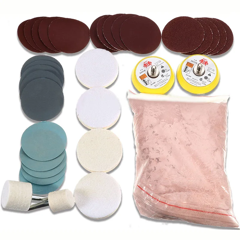 34pcs Deep Scratch Remover Car Glass Polishing Kit  polishing pad polisseuse auto polishing pads Polishing accessories