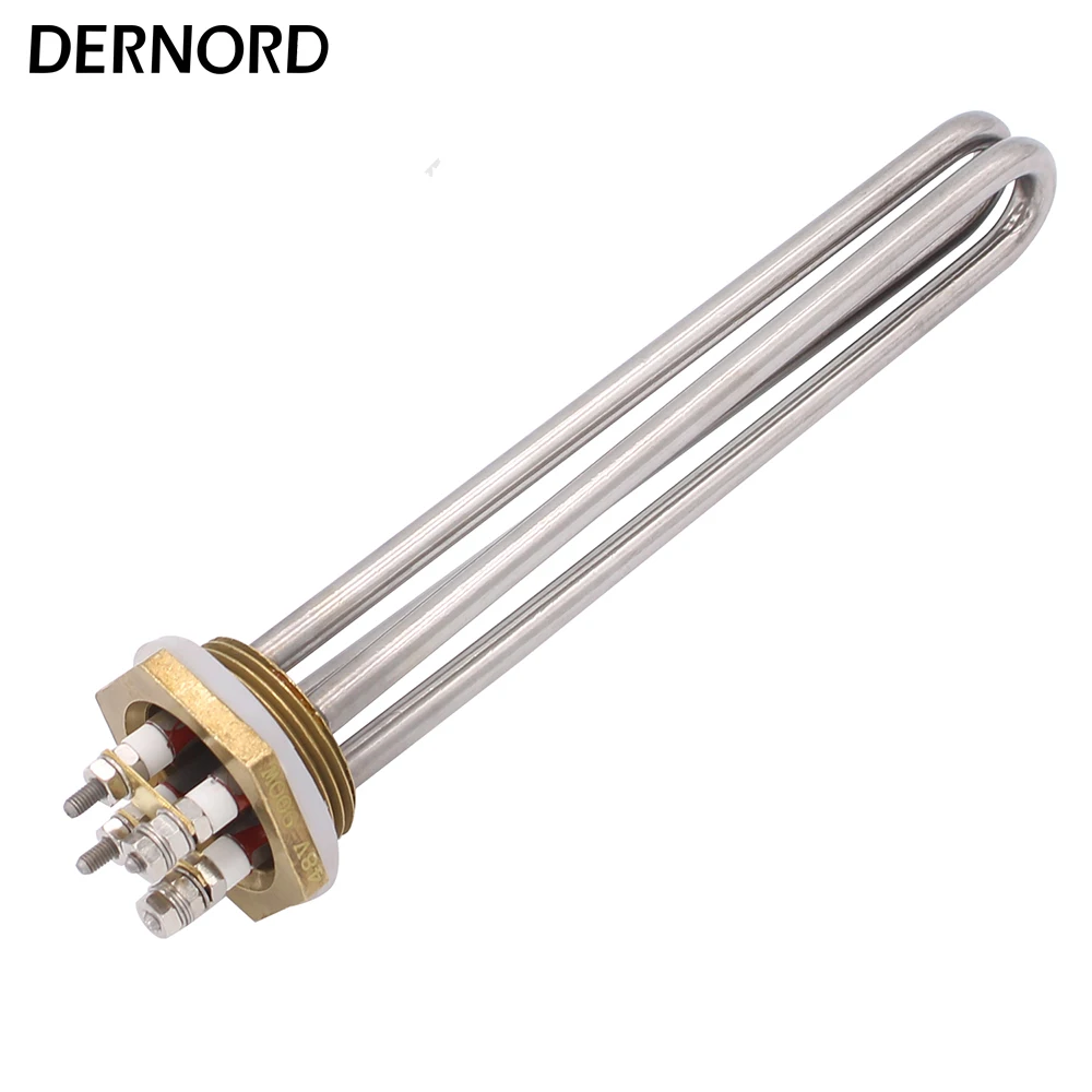 DERNORD DC 48V 900W Low Voltage Immersion Water Heater Screw Plug Heater with 1 1/4\