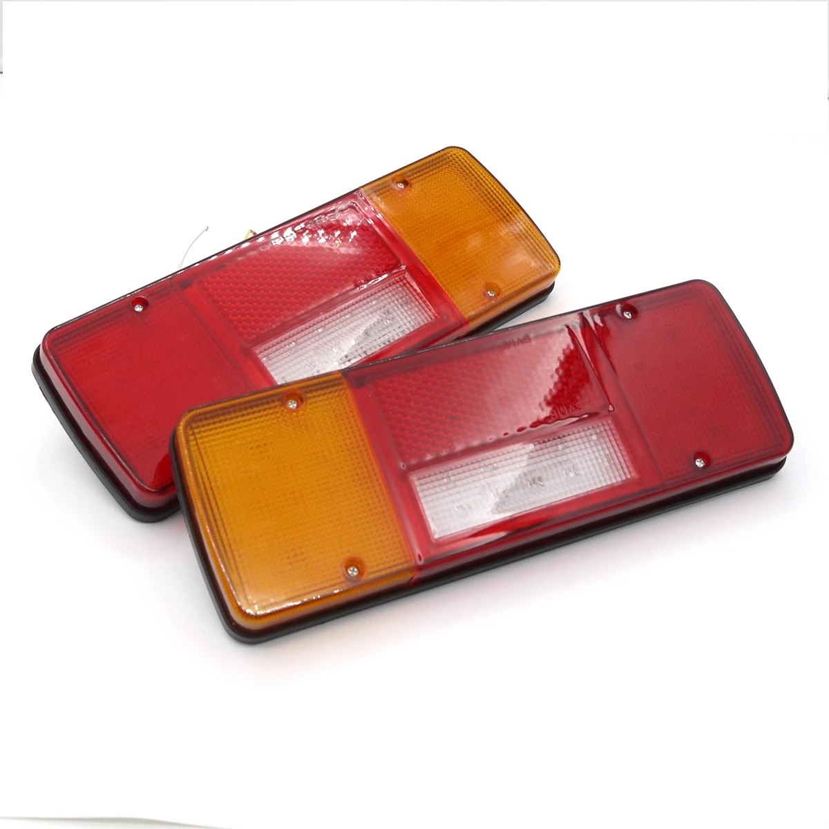 Eonstime 2PCS 12V/24V 92LED Trailer Truck LED Tail Light Lamp Yacht Car-Trailer Taillight Reversing Running Brake Turn Lights