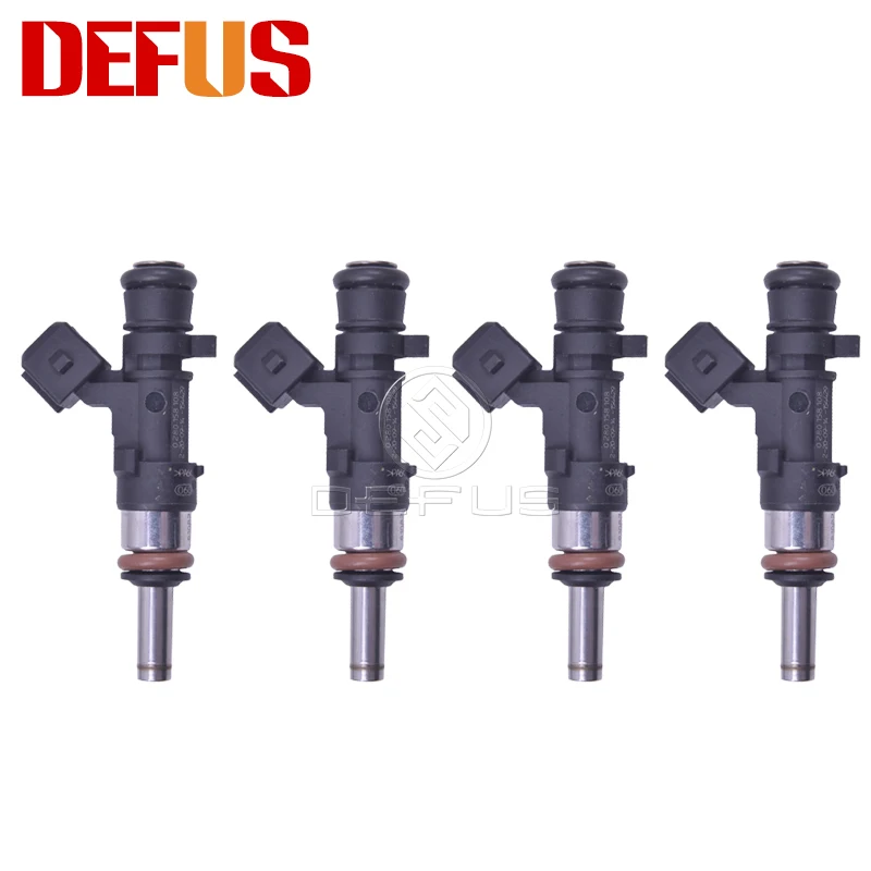 DEFUS 4PCS 0280158108 Bico Fuel Injector Nozzle For OPEL Corsa D Astra J H SAAB 9-5 1.6L 2004- Engine Injection High Performance