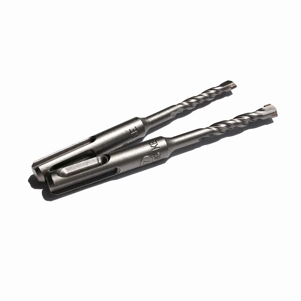 On Sale of 2PCS 3-10 Diameter 85-110mm Length TCT Tip SDS Plus Round Shank 4 Hollow Hammer Drill Bits For Home Masonry Work