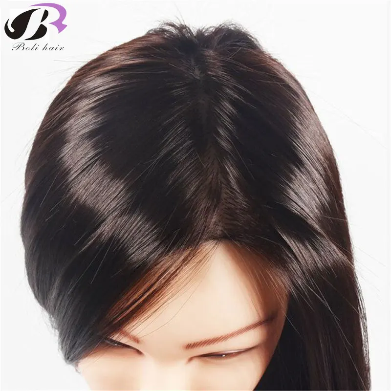 Big Sale Hairdressers Training Head 60cm synthetic Hair Mannequin Head Braid Hairdressing Manikin Head With Free Clamp