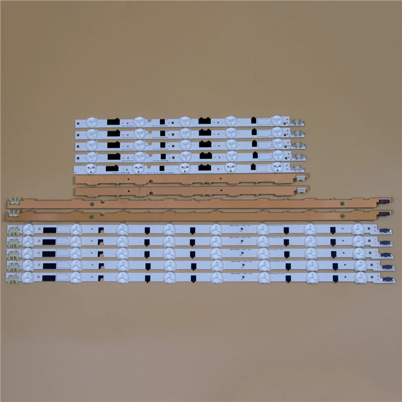 TV LED Light Bars For Samsung UA40F6100AK UA40F6300AJ UA40F6400AK UA40F6800AR Backlight Strip L R Kit 13 LED Lamps Len 14 Bands