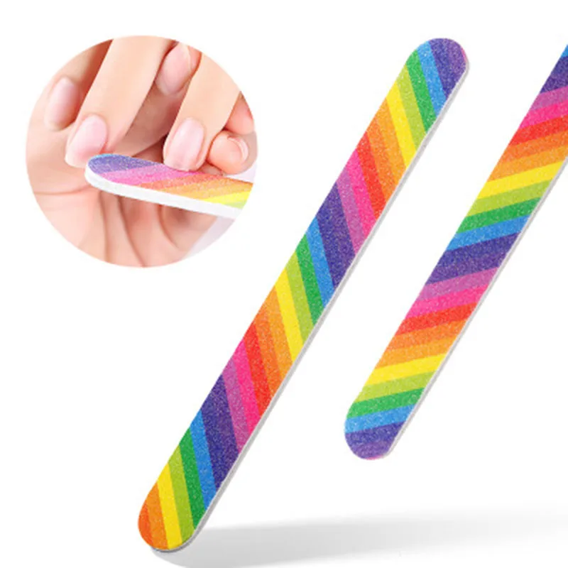 Nieuwe 6 stks/set Nagelvijlen Borstel Duurzaam Buffing Grit Zand Fing DIY Nail Art Tool Accessoires Schuren Bestand UV Gel Polish gereedschap