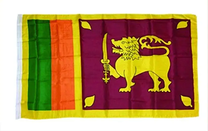 Free Shipping Sri Lanka Flag Polyester Flag 5*3 FT 150*90 CM High Quality Banner