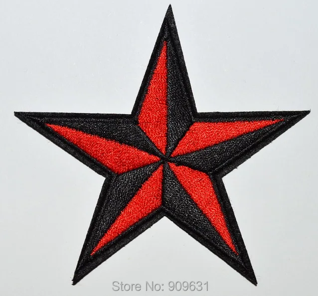 Star hippie 70's retro boho disco fab superstar applique iron-on patch new