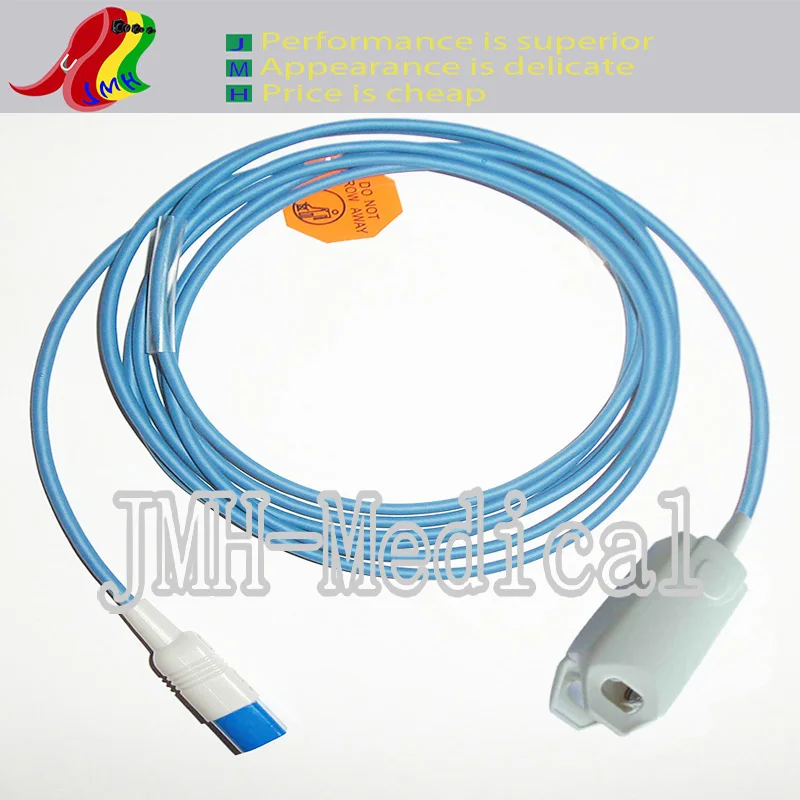 

Compatible with HP M1191A Pulse Oximeter monitor, Adult finger clip spo2 sensor, 8pin.