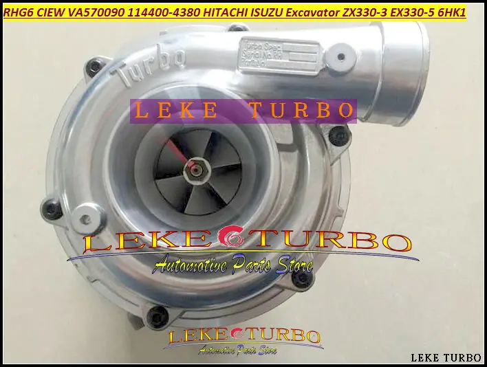 RHG6 CIEW 114400-4380 VA570090 1144004380 Turbo Turbocharger For HITACHI For ISUZU Excavator ZX330-3 EX330-5 Earth moving 6HK1